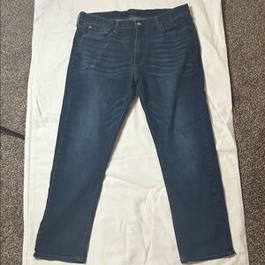 Lucky Brand Men's Dark Blue Straight Jeans